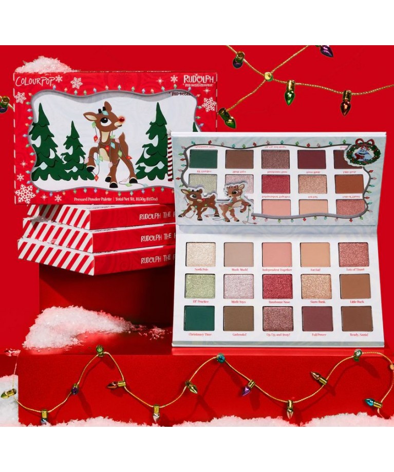 Палетка теней Colourpop x Rudolph the Red-Nosed Reindeer